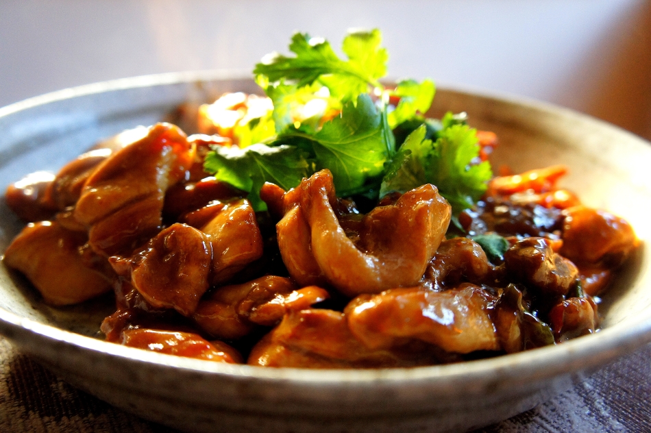 Stir-fried chicken with Chinese sweet vinegar and Chinese&nbsp;wine