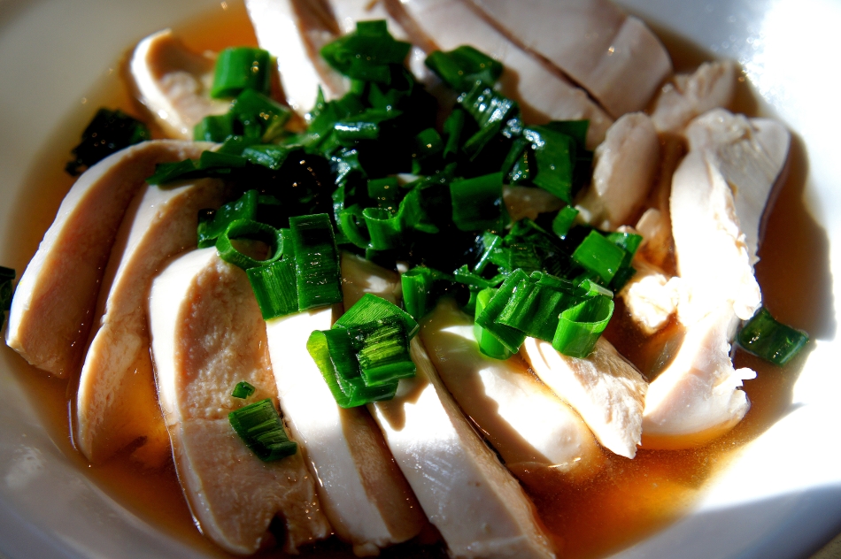 Poached chicken in Chinese rice&nbsp;wine