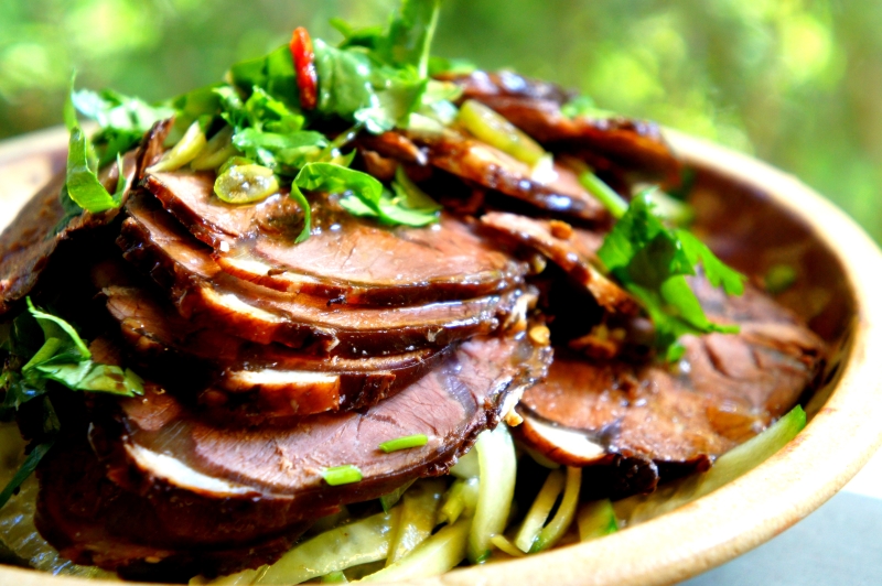 Chilled beef shank poached in an Asian ‘laosui’  master stock&nbsp;酱牛腱