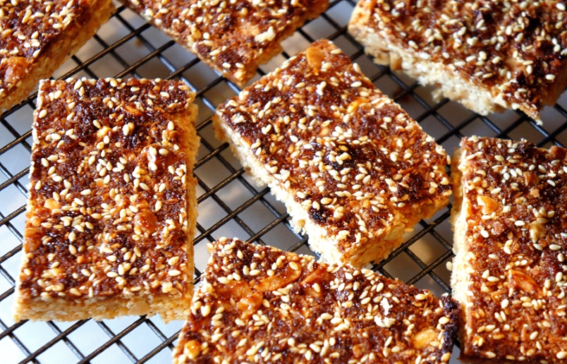 Peanut, sesame and coconut&nbsp;slice