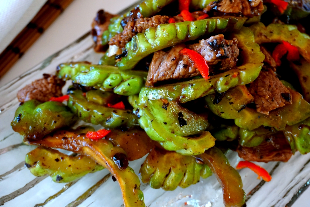 Bitter melon with beef and fermented black&nbsp;bean