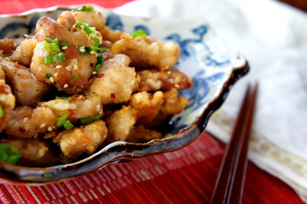 Salt and pepper chicken (low FODMAP, gluten free)