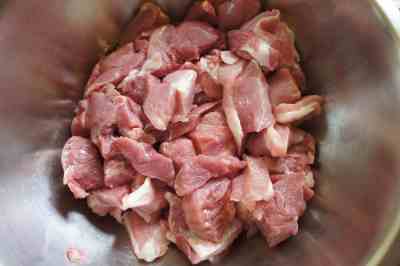 Pork shoulder, diced