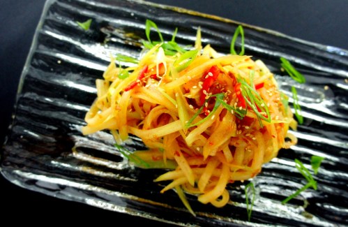 Hairy gourd 'liangban' salad with XO sauce  节瓜凉拌