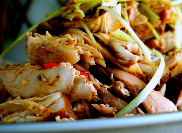 Shandong shredded chicken, the unforgettable tales of Mr. Chen’s legendary grumpiness (FODMAP&nbsp;friendly)