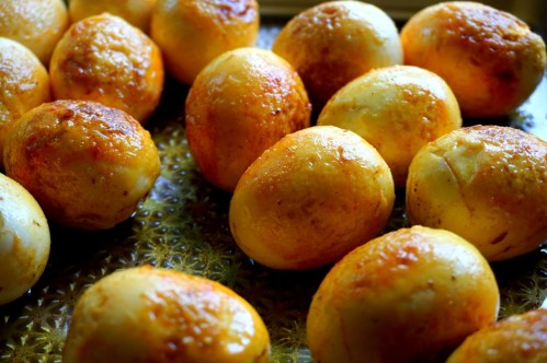 Turmeric eggs with chili tomato salsa